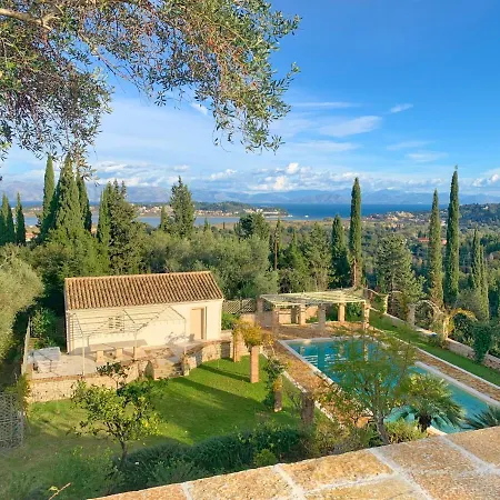 Paleopetres La Chataigne - Private Pool - Sea Views - Corfu Town - ヴィラ *