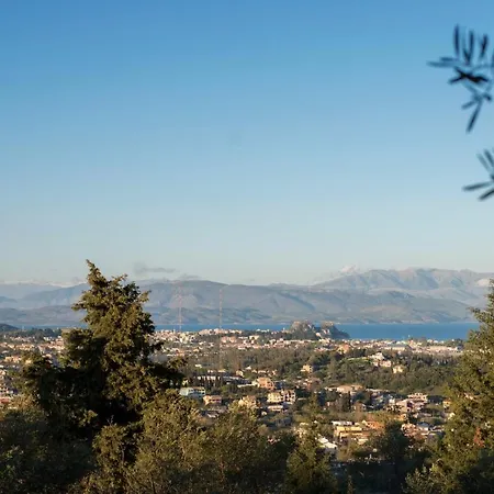 ヴィラ Paleopetres La Chataigne - Private Pool - Sea Views - Corfu Town -